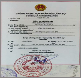 Attestation from the Ministry of External Affairs India